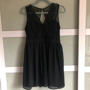 Black, Lace Dress from H&M with Open Back